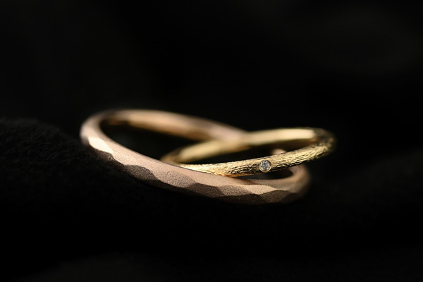 結婚指輪・マリッジリング・Sazanami・K18イエローゴールド・ダイアモンド・Progress・K18ピンクゴールド・静岡県 S 様＊静岡県浜松市ジュエリープシュケー