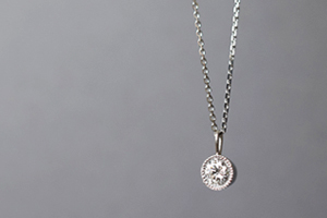 K18ネックレスチェーンの長さ調節とK14GFの淡水パールのピアス