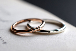 ラウンドフォルムのペア・リング