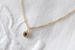 オーダーメイド・ネックレス・K10イエローゴールド＆サファイア