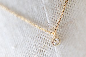 オーダーメイド・ネックレス・ローズカットダイアモンド・ミルグレイン・K18イエローゴールド