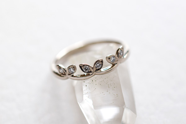 お誕生日記念のK10WGクラウンプリュスです。＊静岡県浜松市ジュエリープシュケー