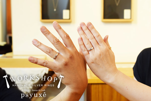 WORKSHOP シルバーリング作り体験教室＊静岡県I様＊静岡県浜松市ジュエリープシュケー