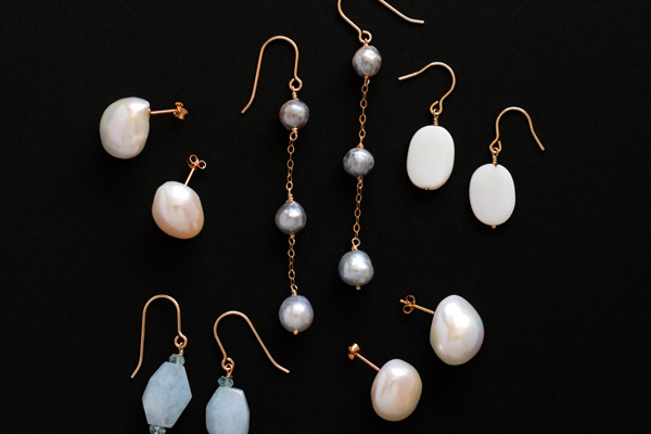 K14ゴールドフィルドのピアスたちイロイロです。＊静岡県浜松市ジュエリープシュケー