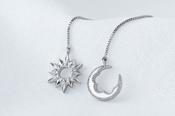 プラチナ・リングからピアス・太陽と月・リメイクジュエリー・静岡県 S 様＊静岡県浜松市ジュエリープシュケー